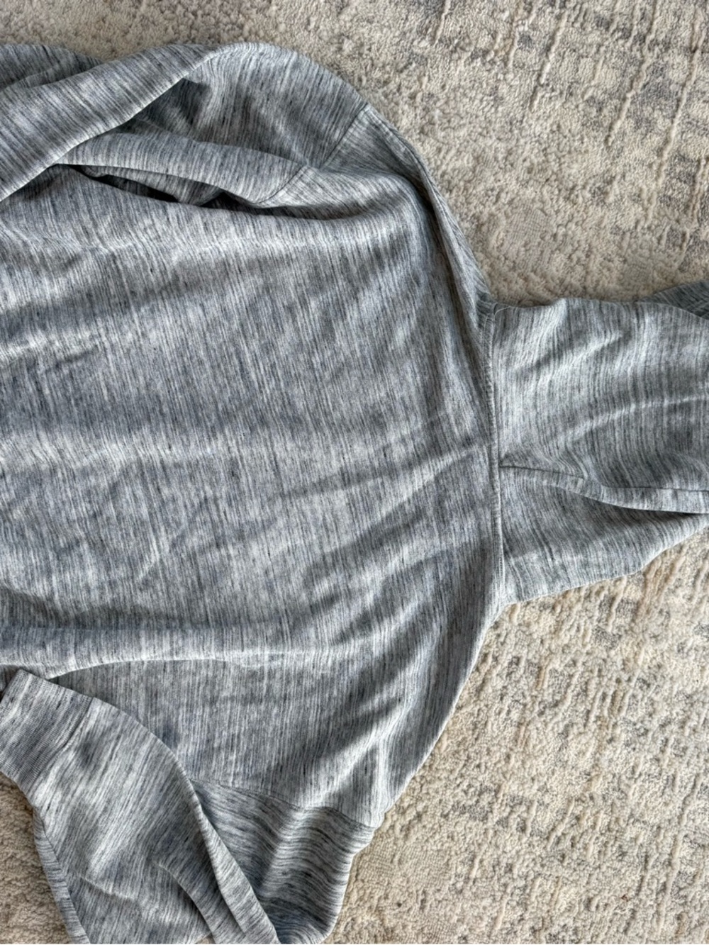 PINK brand Heather Gray Hooded Pullover Sweatshirt